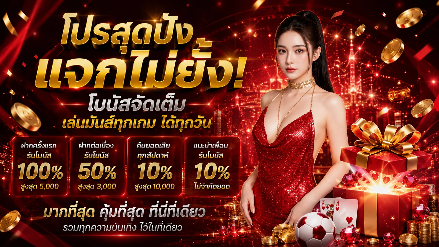โปรโมชั่น ALLSLOT365 และเครดิตฟรีสำหรับสมาชิกใหม่